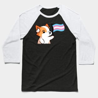 Transgender Pride - Corgi Version Baseball T-Shirt